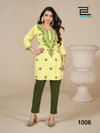 Amelia By Blue Hills Lucknavi Work Rayon Short Kurtis Wholesale Shop In Surat